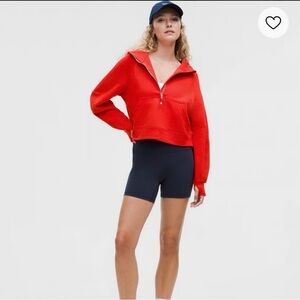 Lululemon Scuba Oversized Half-Zip Hoodie (Hot Heat)